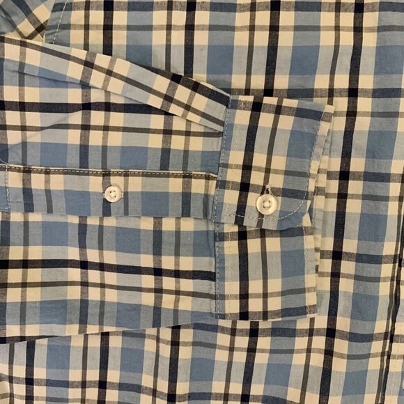 Gap Men's Long Sleeves Poplin Button Up Stretch Plaid Shirt Size M - NWT $49.95 - Picture 4 of 12